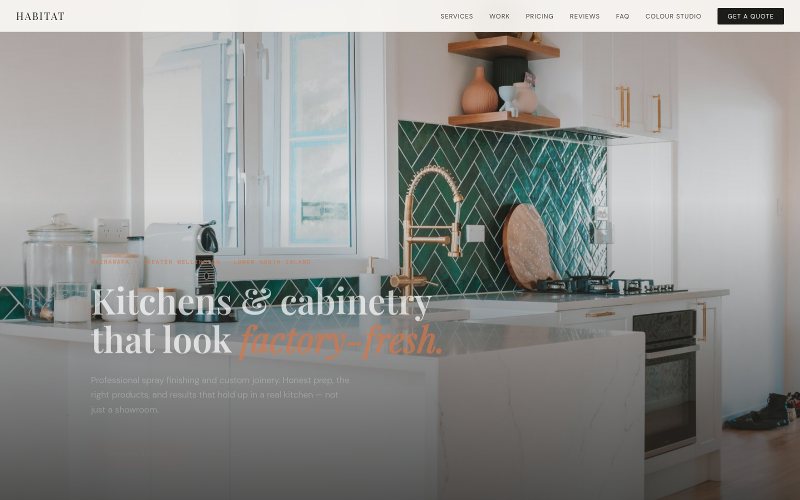 Habitat cabinet respray website