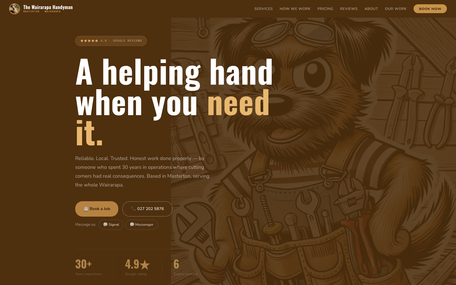 Wairarapa Handyman homepage
