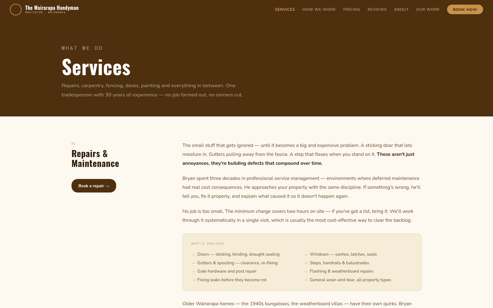 Wairarapa Handyman services